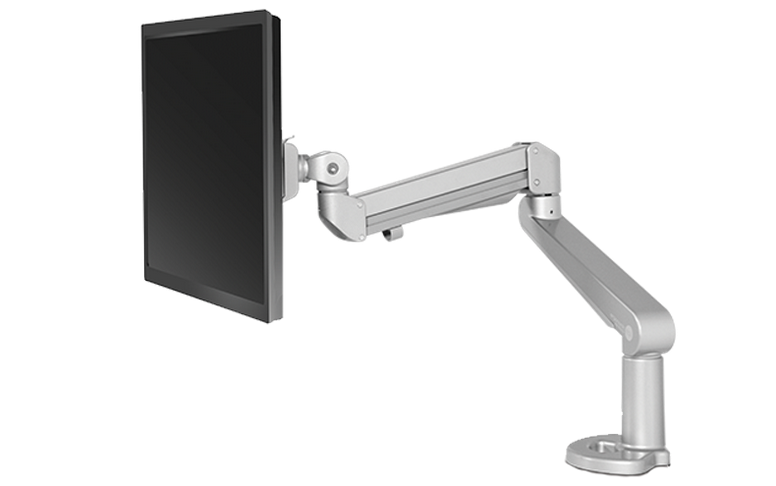 Image of ALX Technical Monitor arms are easily attached to your desk or other furniture which allows you to work across multiple screens